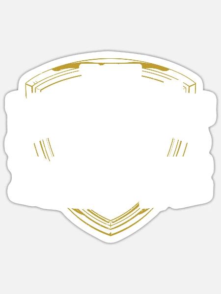 Rentner die Majestät Rente Renteneintritt - Sticker Größe S (10 x 10 cm) - Mattweiß