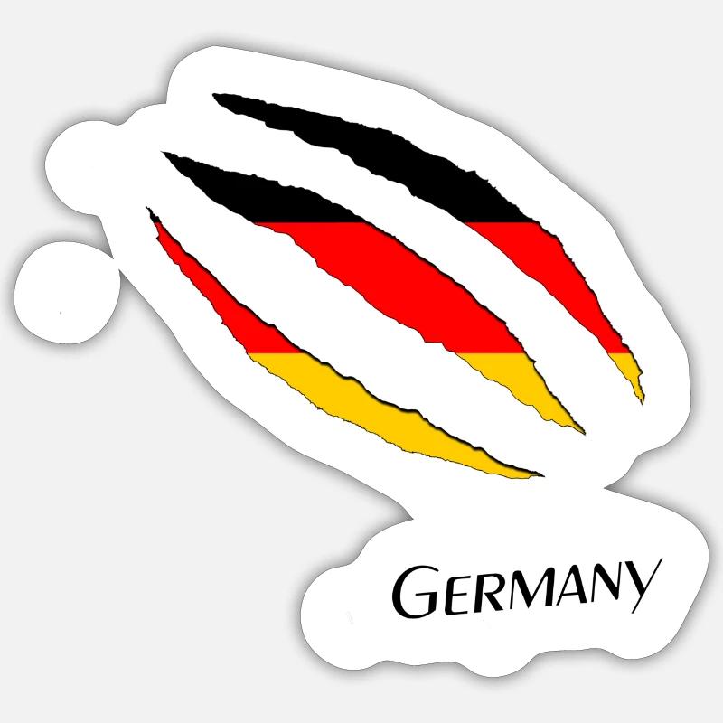 Germany - Sticker Größe S (10 x 10 cm) - Mattweiß