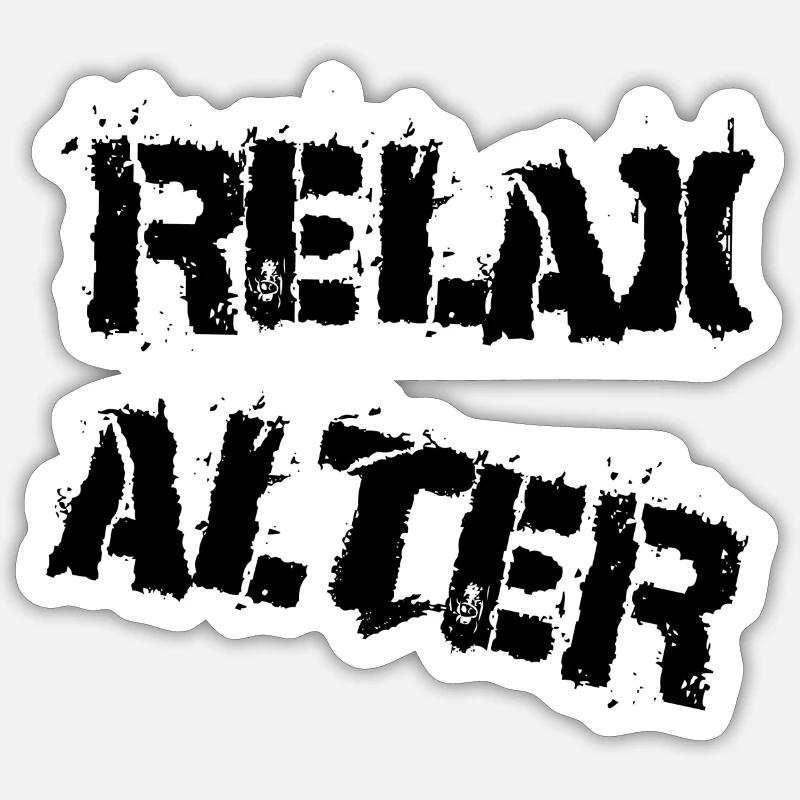Relax Age - Sticker size S (10 x 10 cm) - white matte