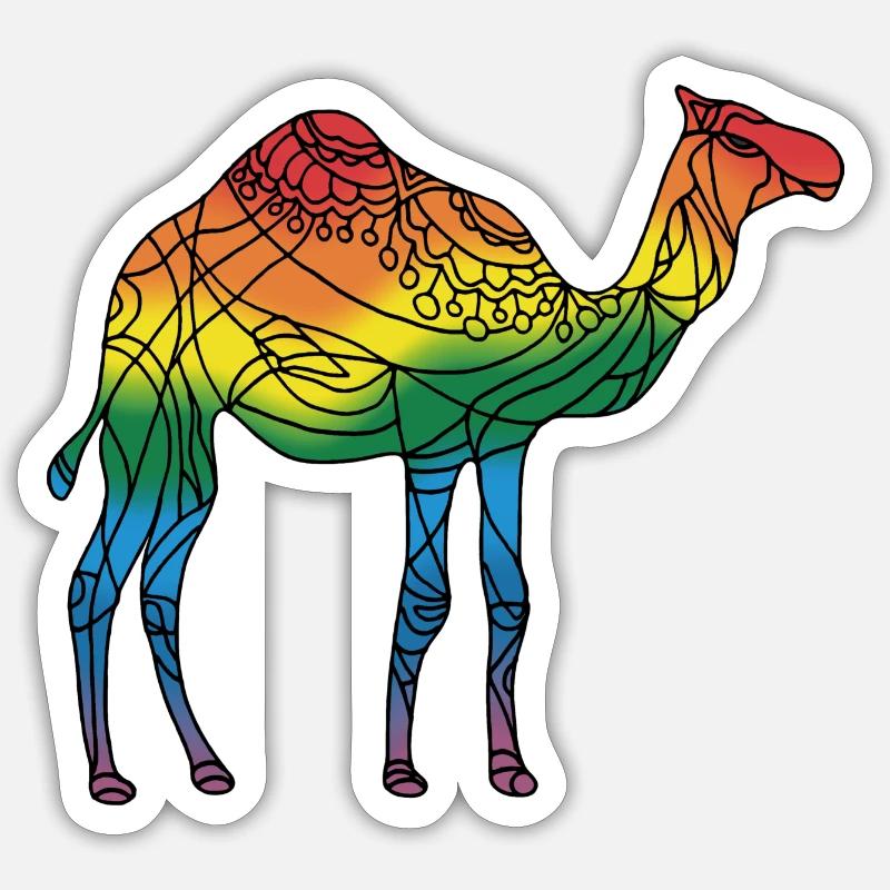 Kamel Sticker Größe S (10 x 10 cm)