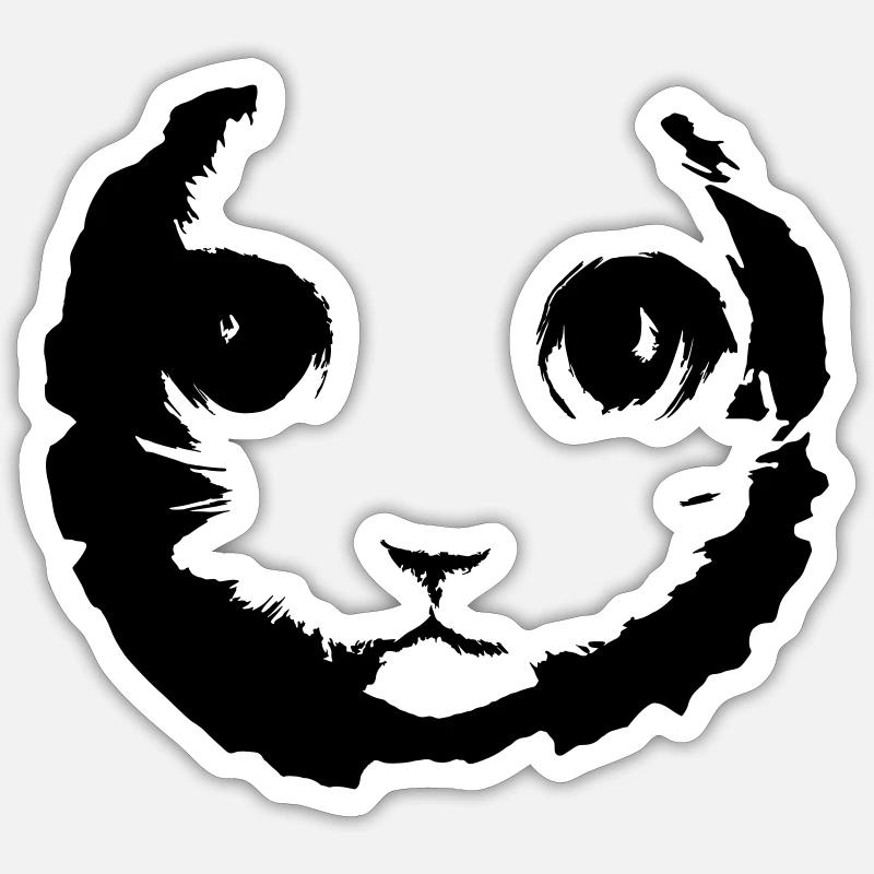 Chaton le chat - Sticker taille S (10 x 10 cm) - blanc mat