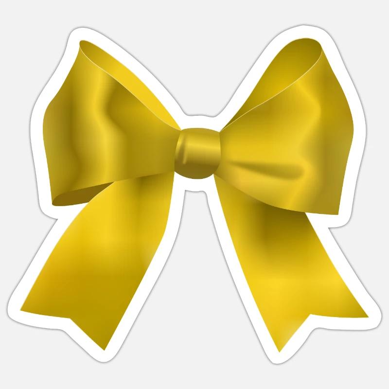 arc doré Sticker taille S (10 x 10 cm)