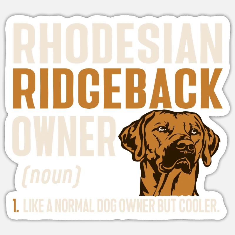 Rhodesian Ridgeback Dog - Sticker size S (10 x 10 cm) - white matte