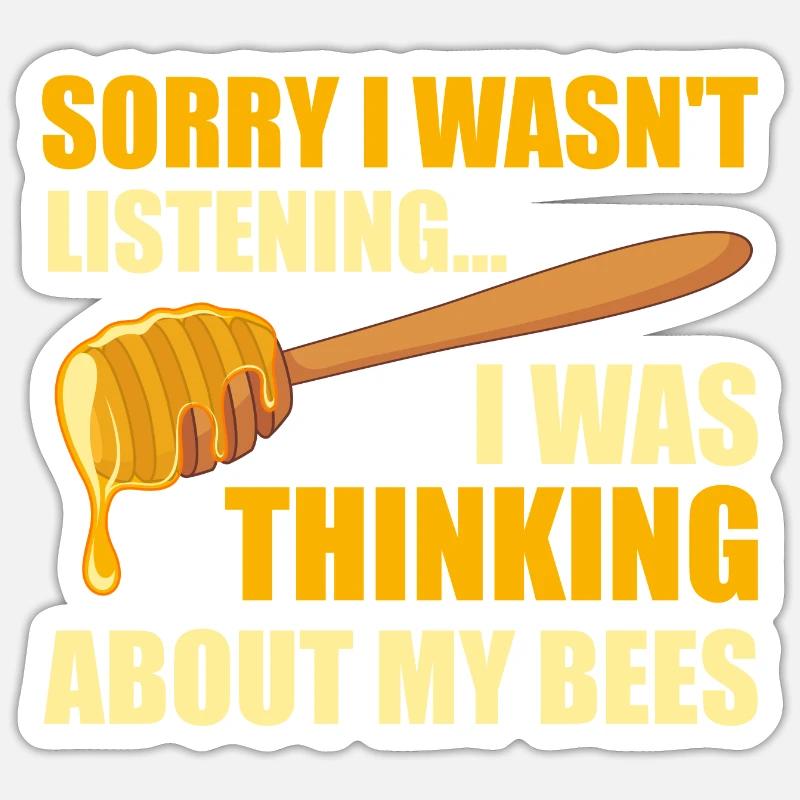 Réflexion sur l'apiculture Beehive Ironic Sticker taille S (10 x 10 cm)