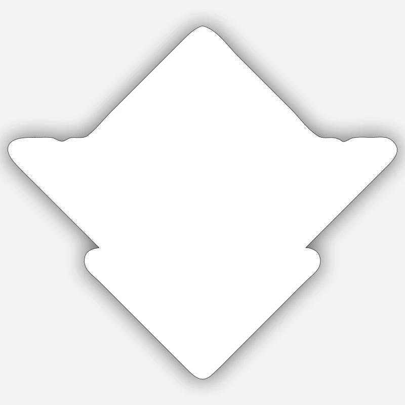 Wing sign - Sticker size S (10 x 10 cm) - white matte