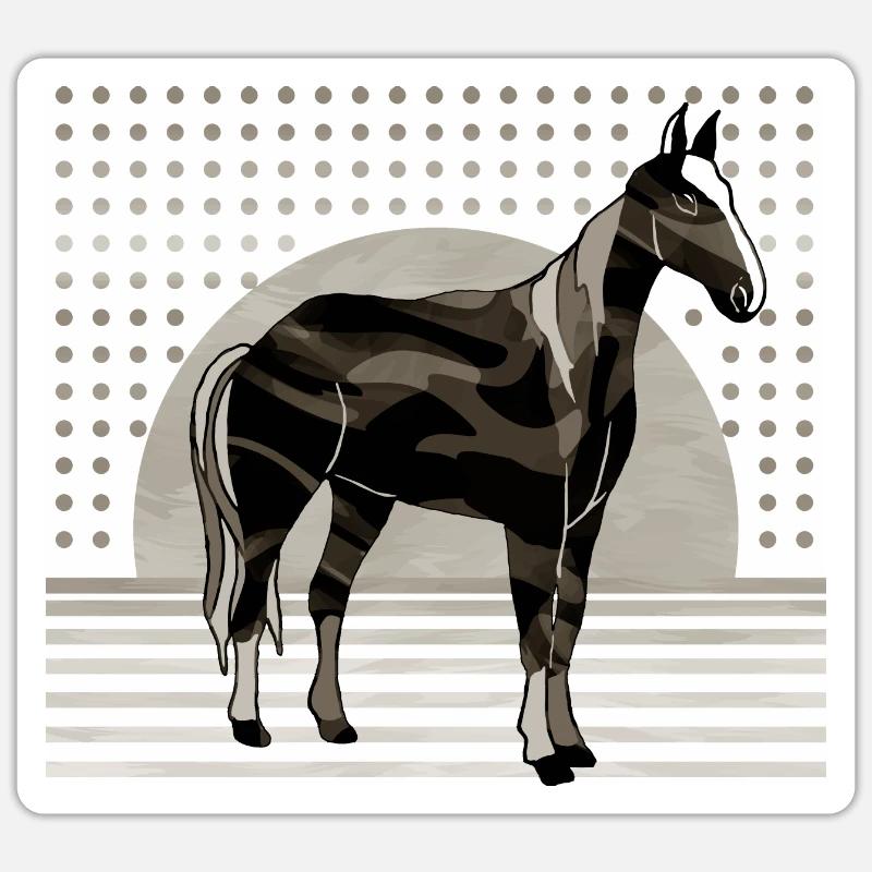Pferd Sticker Größe S (10 x 10 cm)