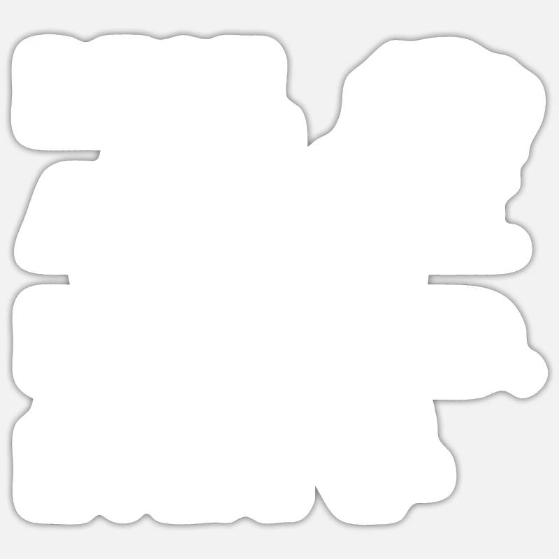Airedale Terrier Chien - Sticker taille S (10 x 10 cm) - blanc mat