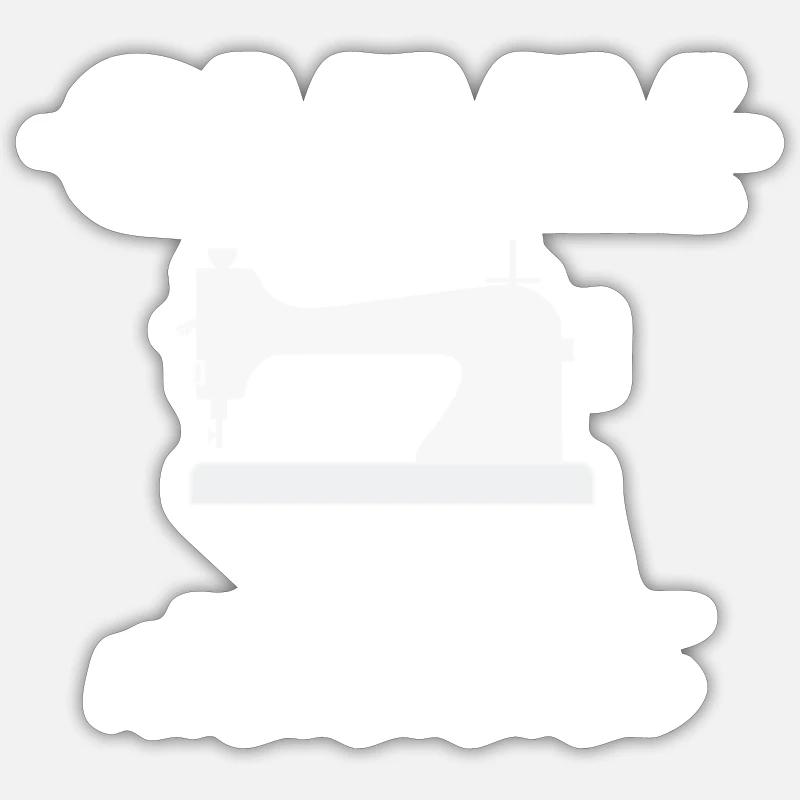Sewing Sewing Machine Sticker size S (10 x 10 cm)
