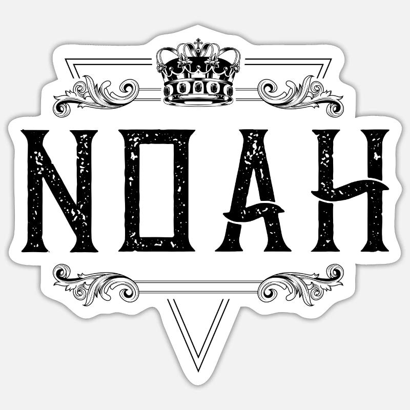 Noah Name - Sticker size S (10 x 10 cm) - white matte