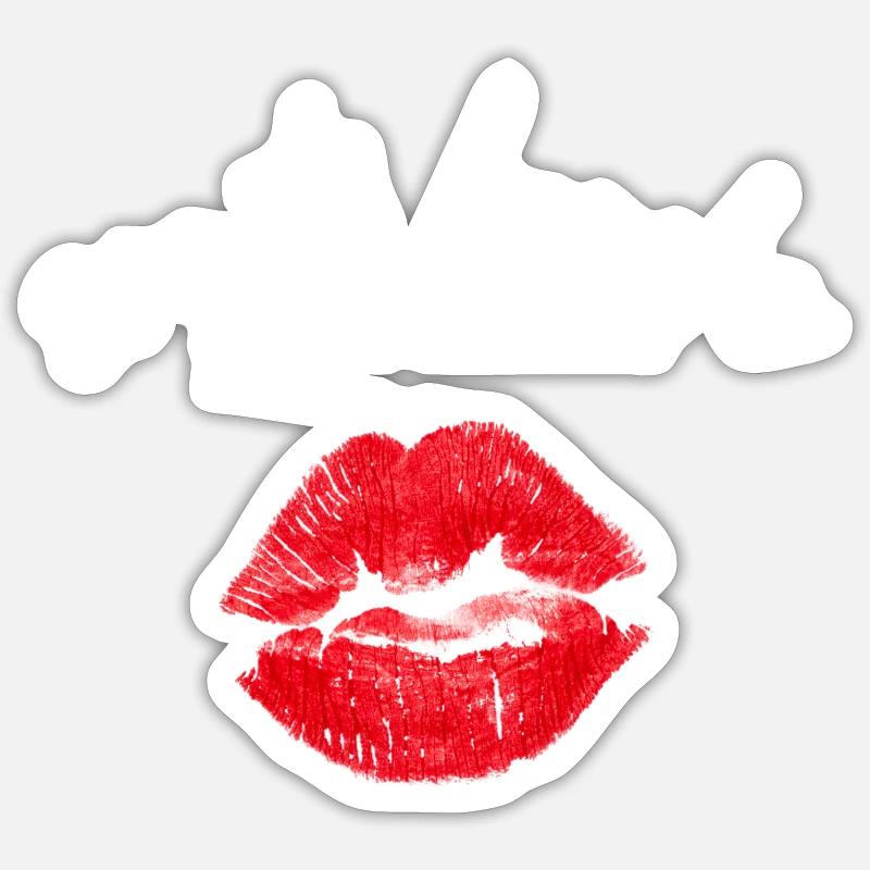 Sur ta bouche Sticker taille S (10 x 10 cm)