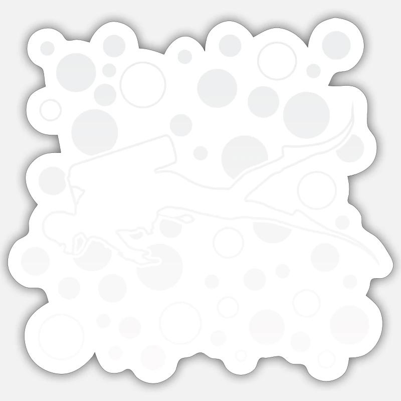 Diving - Sticker Größe S (10 x 10 cm) - Mattweiß