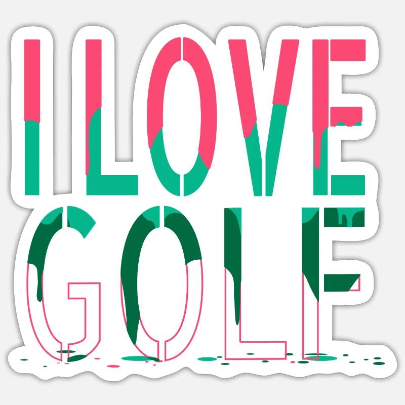 funny bowling awesome golfjersey golfmug bday Sticker Größe S (10 x 10 cm)