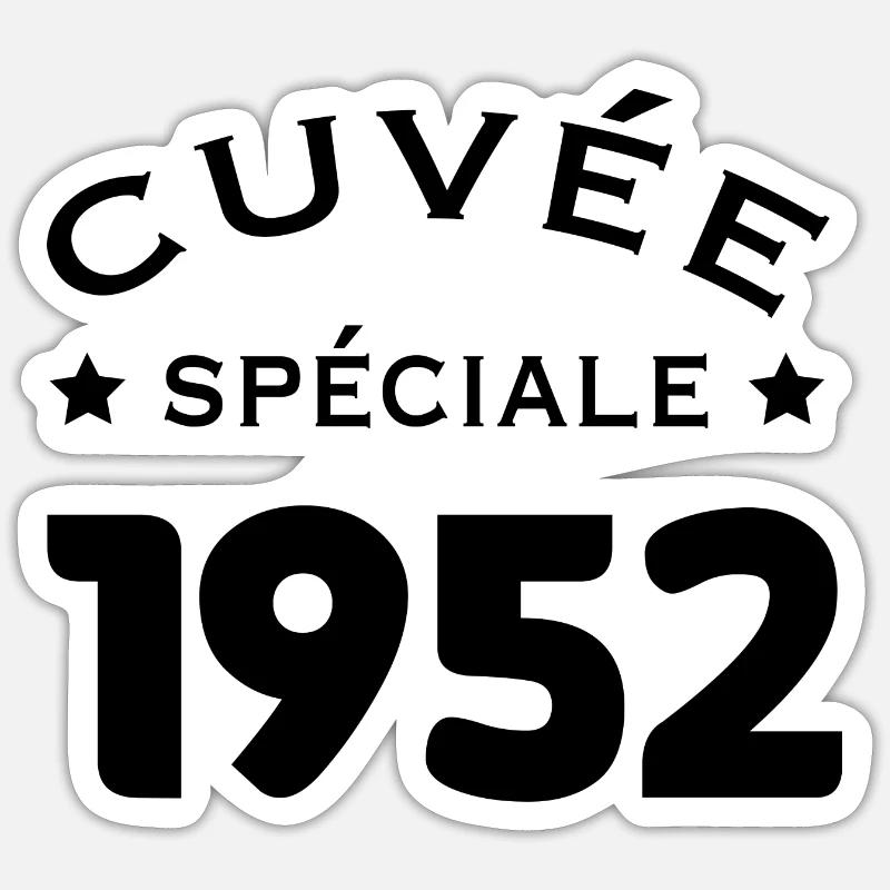 Cuvée spéciale 1952 - Sticker taille S (10 x 10 cm) - blanc mat