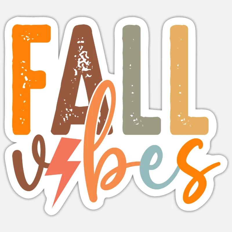 Fall Vibes Sticker size S (10 x 10 cm)