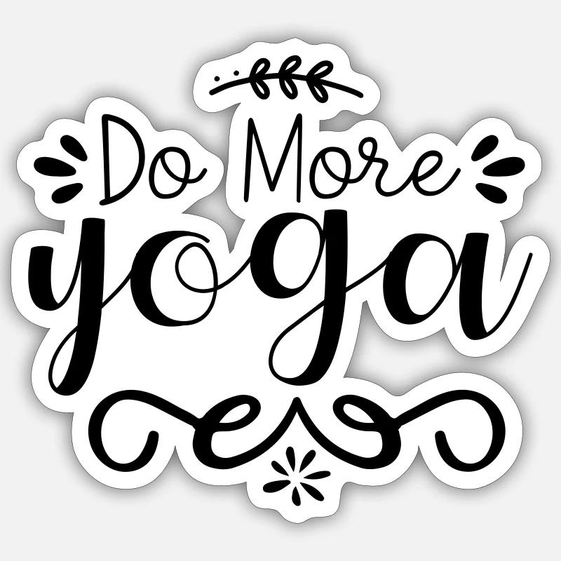 Do More Yoga Sticker size S (10 x 10 cm)