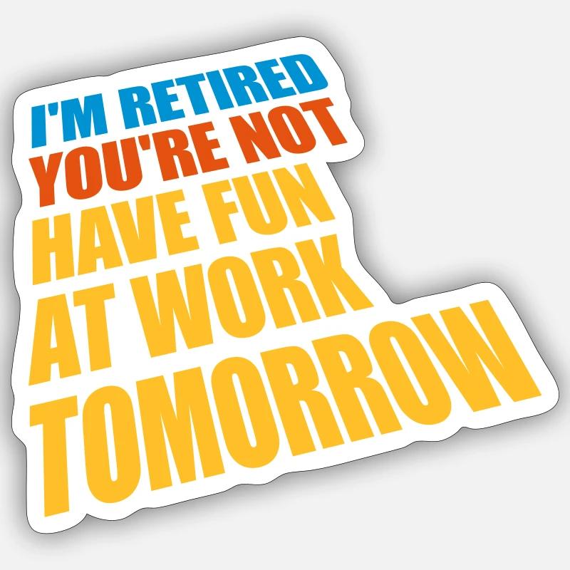have fun at work - Sticker Größe S (10 x 10 cm) - Mattweiß