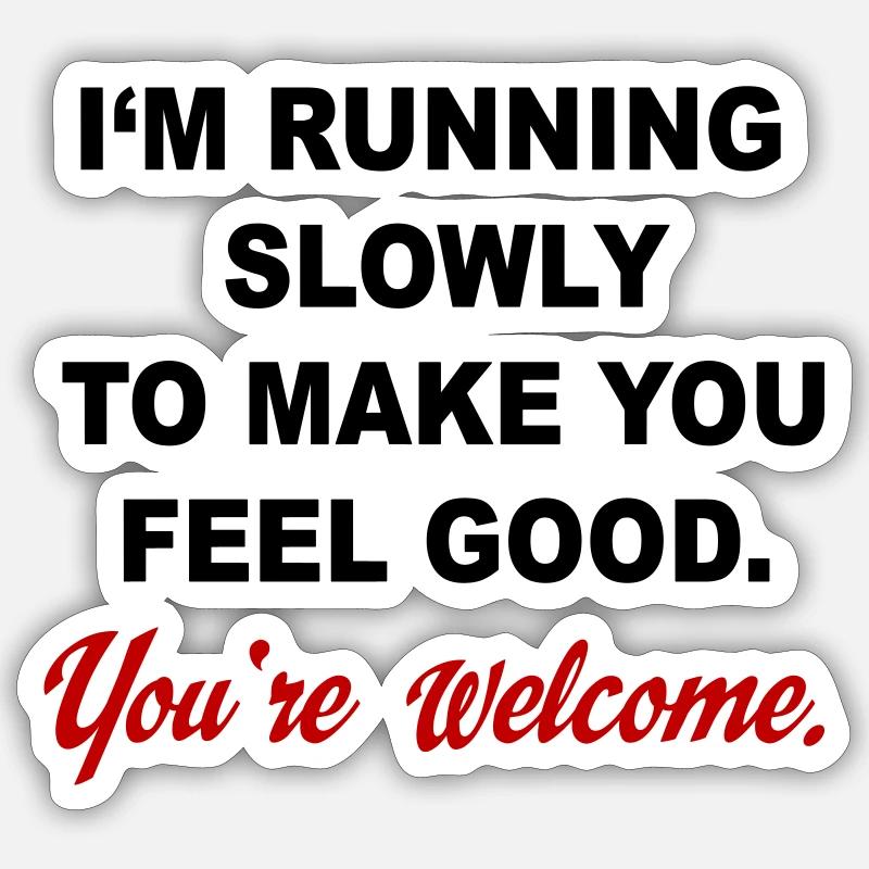 Courir Sticker taille S (10 x 10 cm)