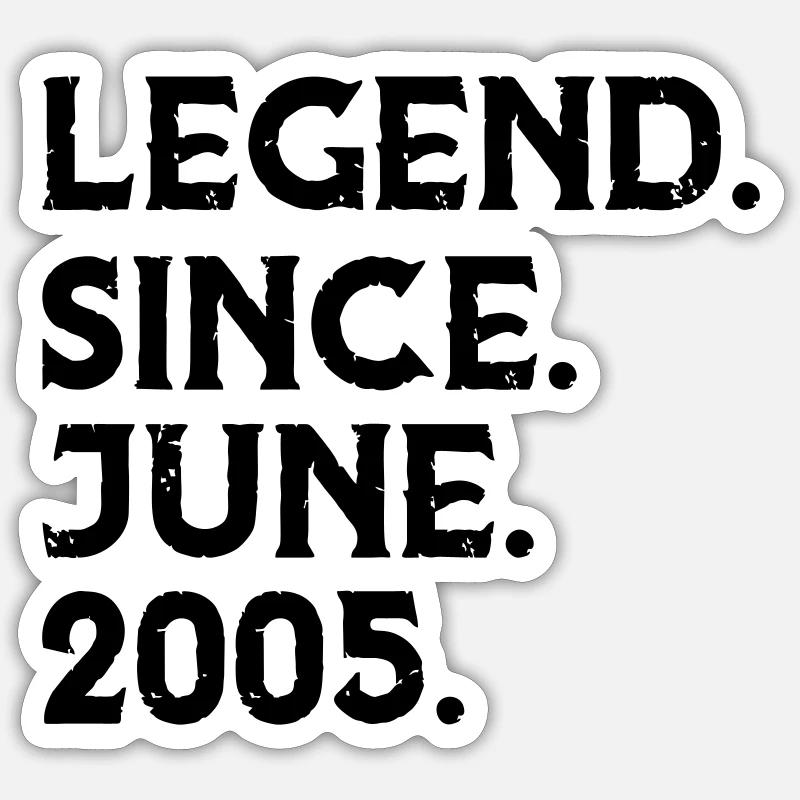 Legend June Sticker size S (10 x 10 cm)