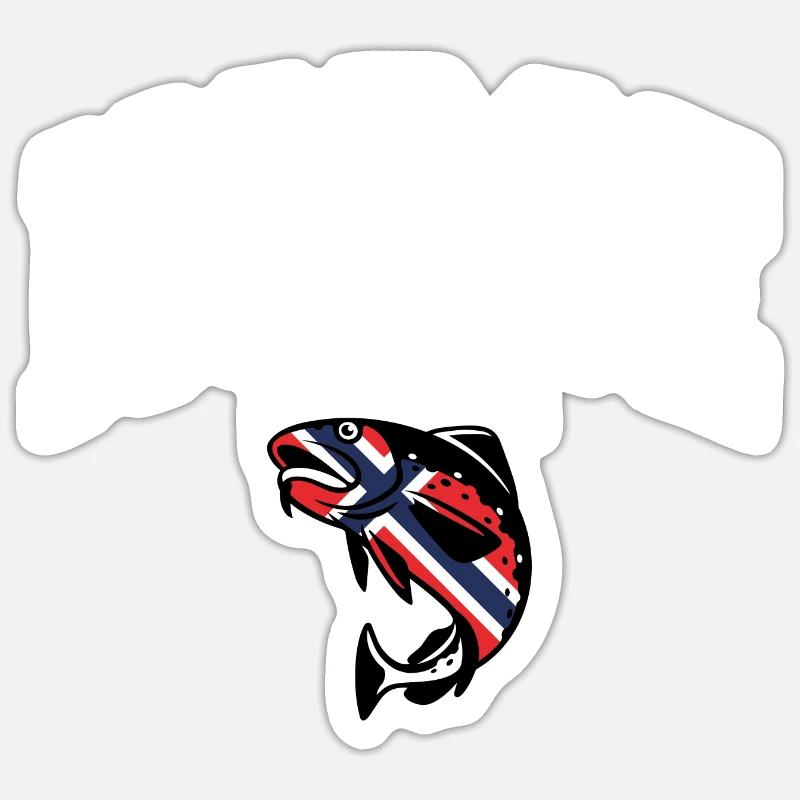 Norway - Sticker size S (10 x 10 cm) - white matte