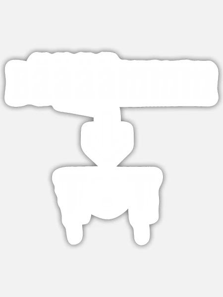 Bääämmm tot - Sticker Größe S (10 x 10 cm) - Mattweiß