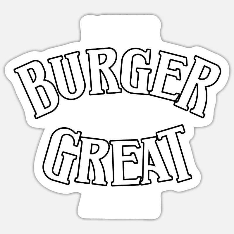 Make Burger great again Sticker Größe S (10 x 10 cm)