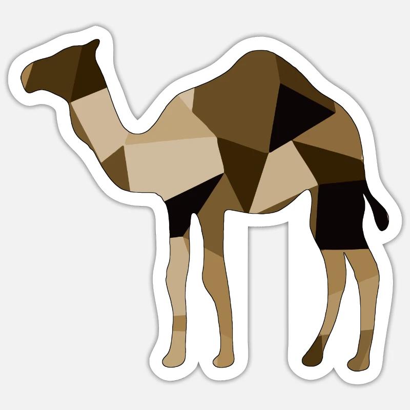 Kamel Sticker Größe S (10 x 10 cm)