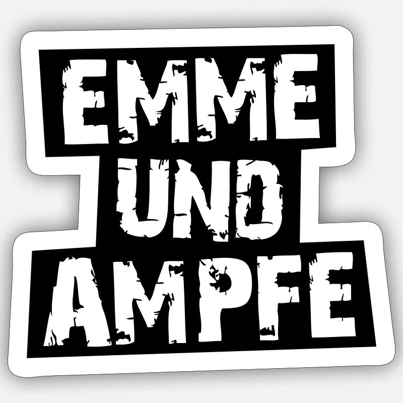 MINIMAL EMMEUNDAMPFE Sticker Größe S (10 x 10 cm)