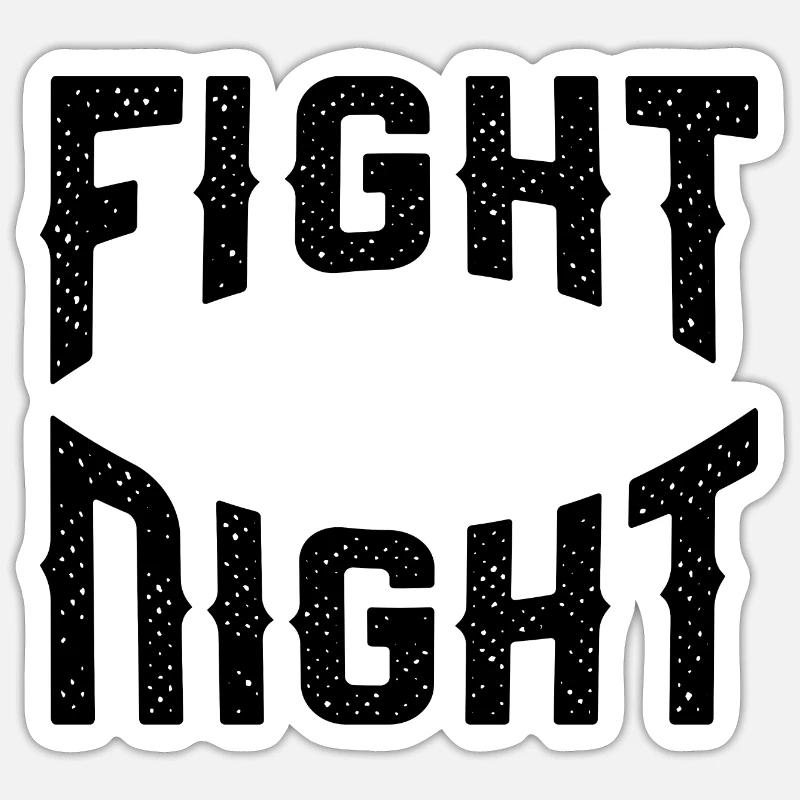 Soirée de combat Sticker taille S (10 x 10 cm)