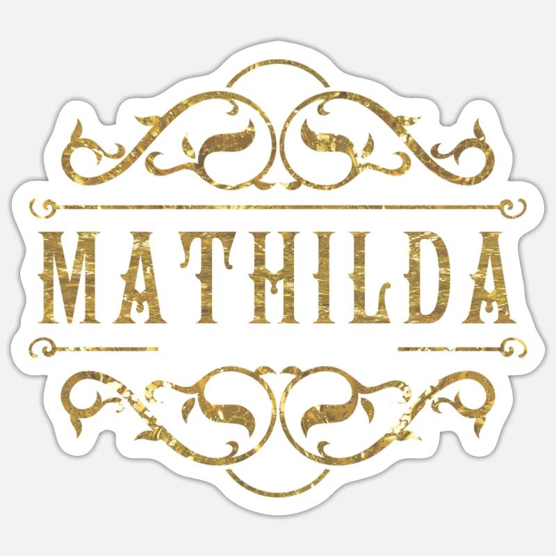 Mathilda or Sticker taille S (10 x 10 cm)