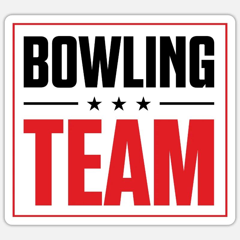 Équipe de bowling Sticker taille S (10 x 10 cm)