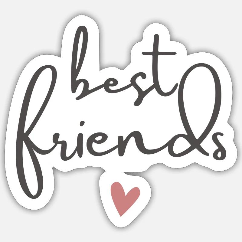 BFF best frieds forever Spruch Sticker Größe S (10 x 10 cm)