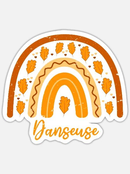 Zum besten Tänzer gewählt | Tänzer Geschenkidee - Sticker Größe S (10 x 10 cm) - Mattweiß