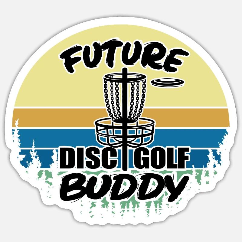 Future Disc Golf Buddy Sticker taille S (10 x 10 cm)