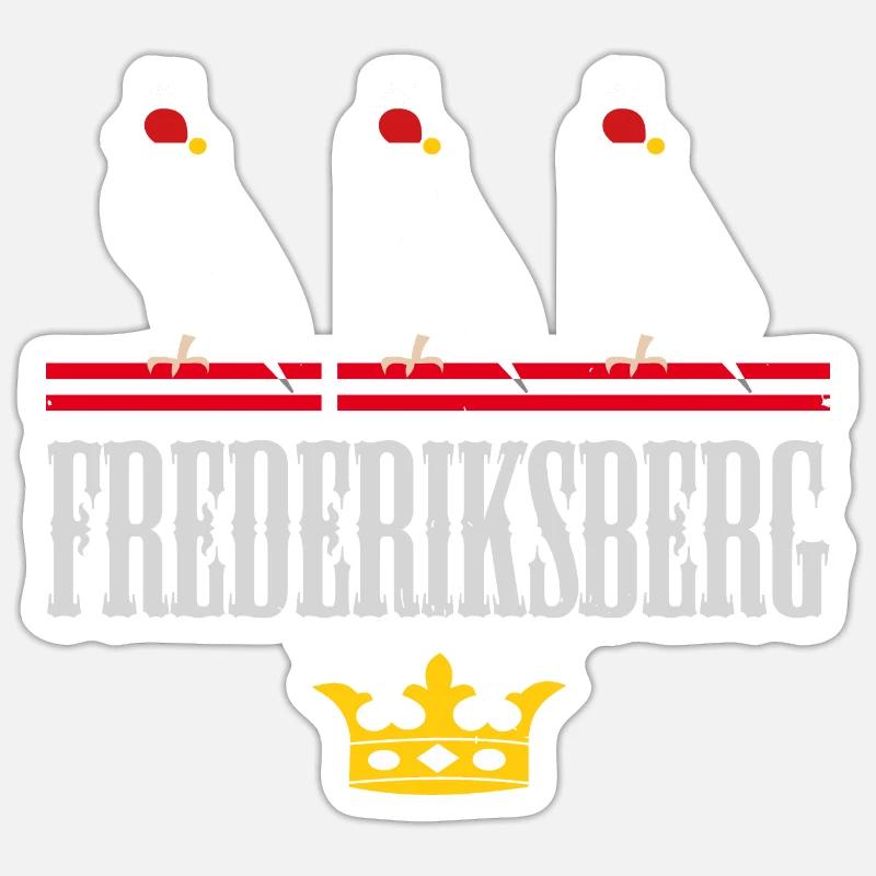 Frédéric - Sticker taille S (10 x 10 cm) - blanc mat