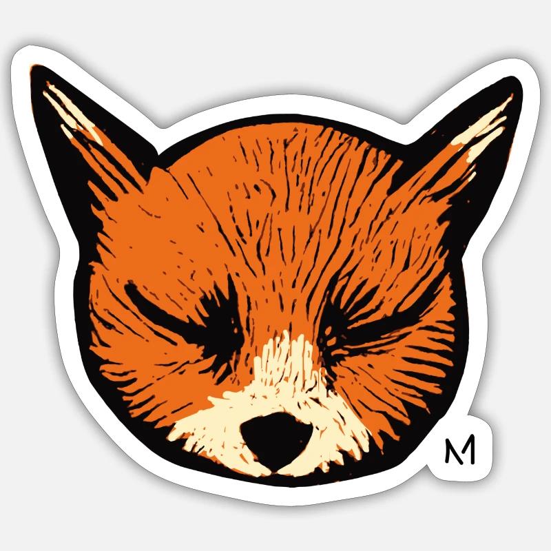 fox Sticker taille S (10 x 10 cm)