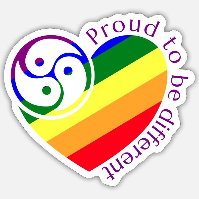 Fier d’être différent 1 Sticker taille S (10 x 10 cm)