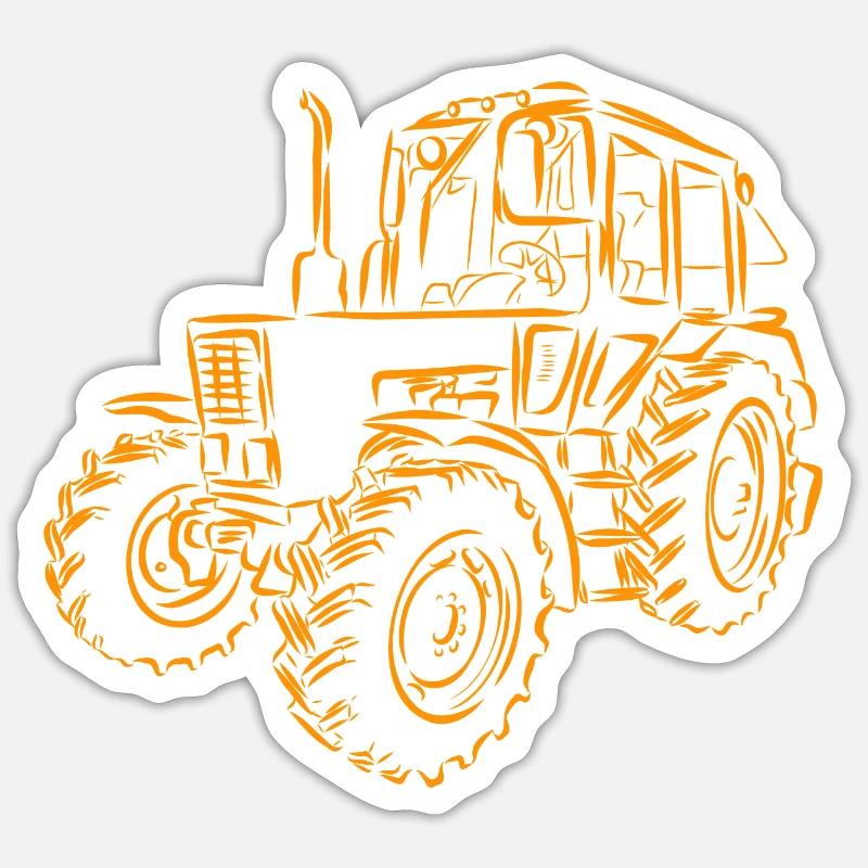 Traktor Belarus MTS 82 Sticker Größe S (10 x 10 cm)