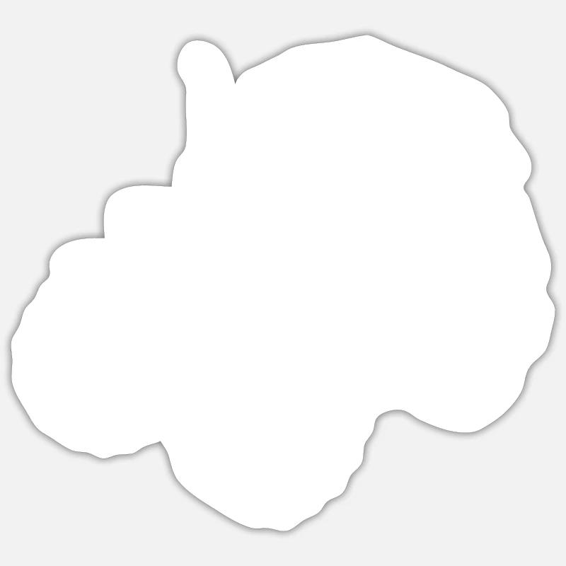 Tractor Belarus MTS 82 - Sticker size S (10 x 10 cm) - white matte