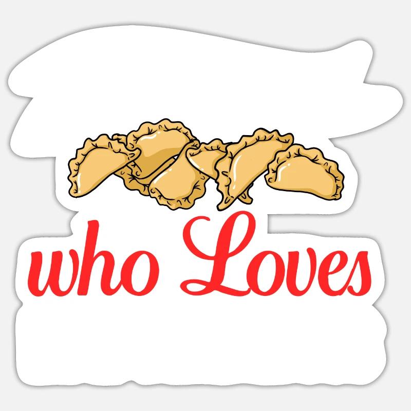 Empanada Argentina Dumpling Spain - Sticker size S (10 x 10 cm) - white matte