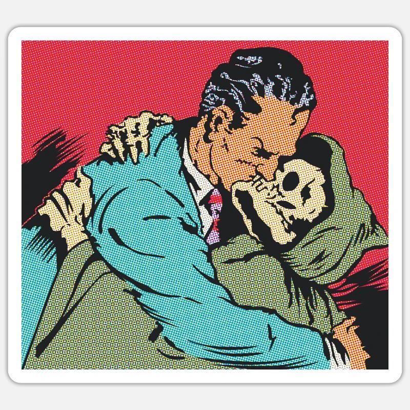 Le baiser de la mort Sticker taille S (10 x 10 cm)