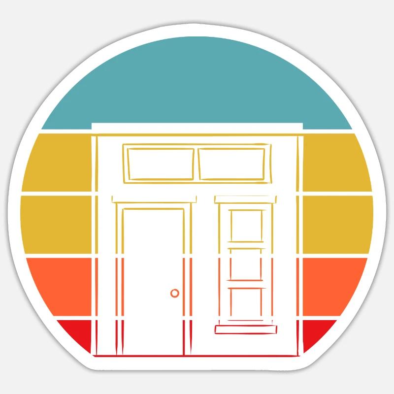 Tiny House Sticker Größe S (10 x 10 cm)