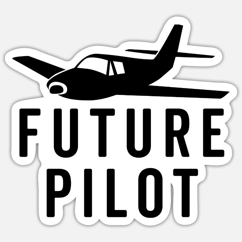 Future Pilot Sticker size S (10 x 10 cm)