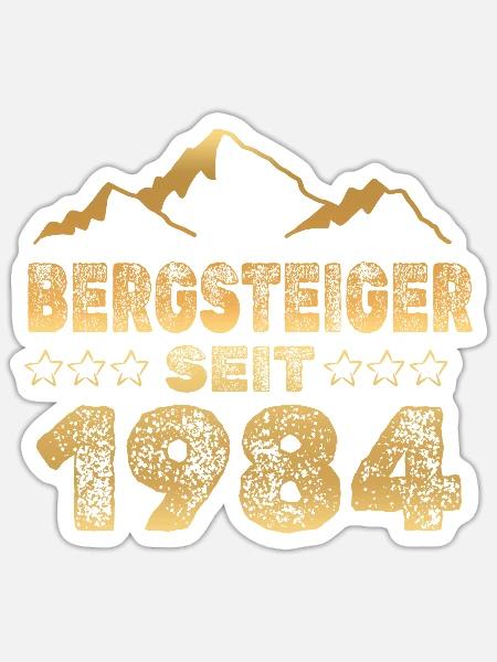 Jahr 1984 - Sticker Größe S (10 x 10 cm) - Mattweiß