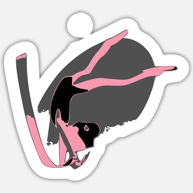 Die Turnerin Sticker Größe S (10 x 10 cm)