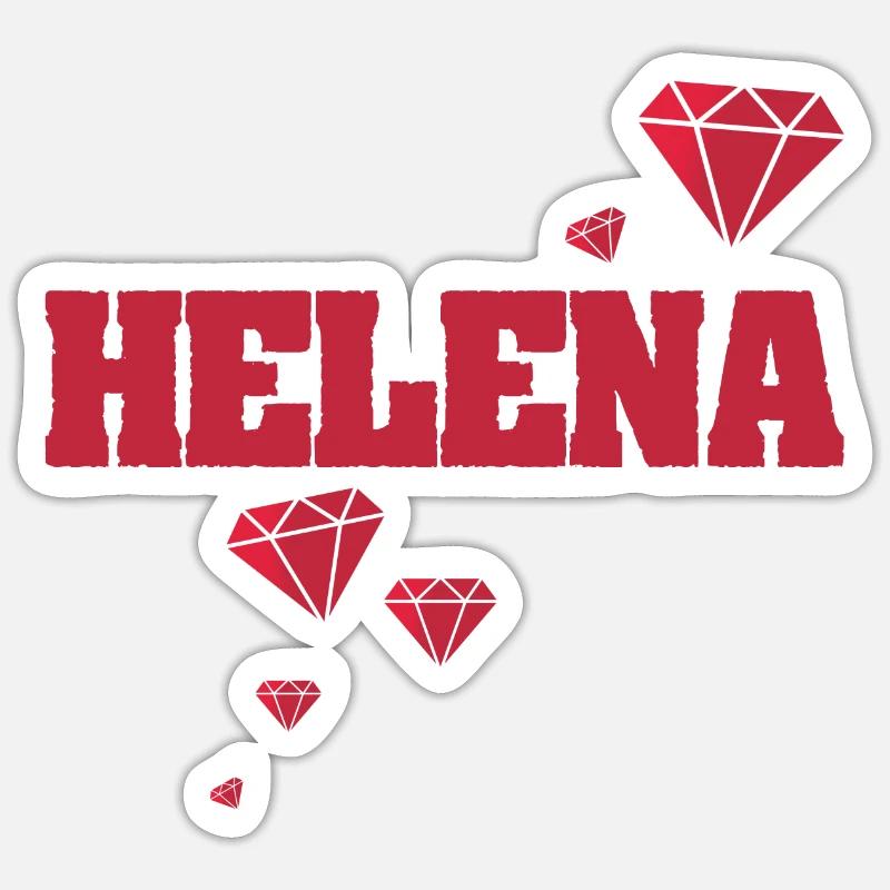 Gift for Helena - Sticker size S (10 x 10 cm) - white matte