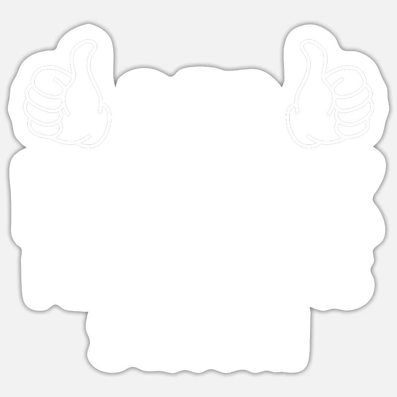 Patrick - Sticker Größe S (10 x 10 cm) - Mattweiß