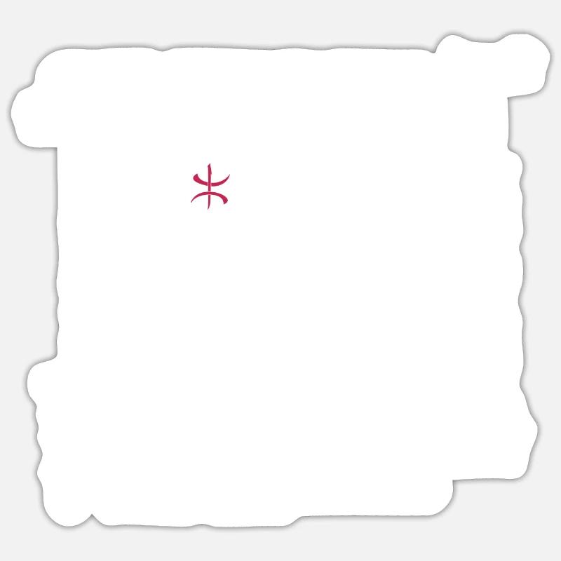 Multi Dialèqutes AMAZIGH Blanc Sticker taille S (10 x 10 cm)