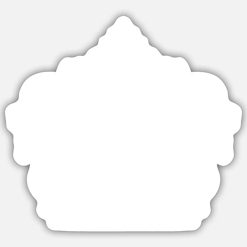 Crown Symbol - Sticker size S (10 x 10 cm) - white matte