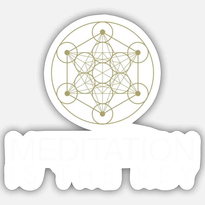 Meditation Sticker size S (10 x 10 cm)