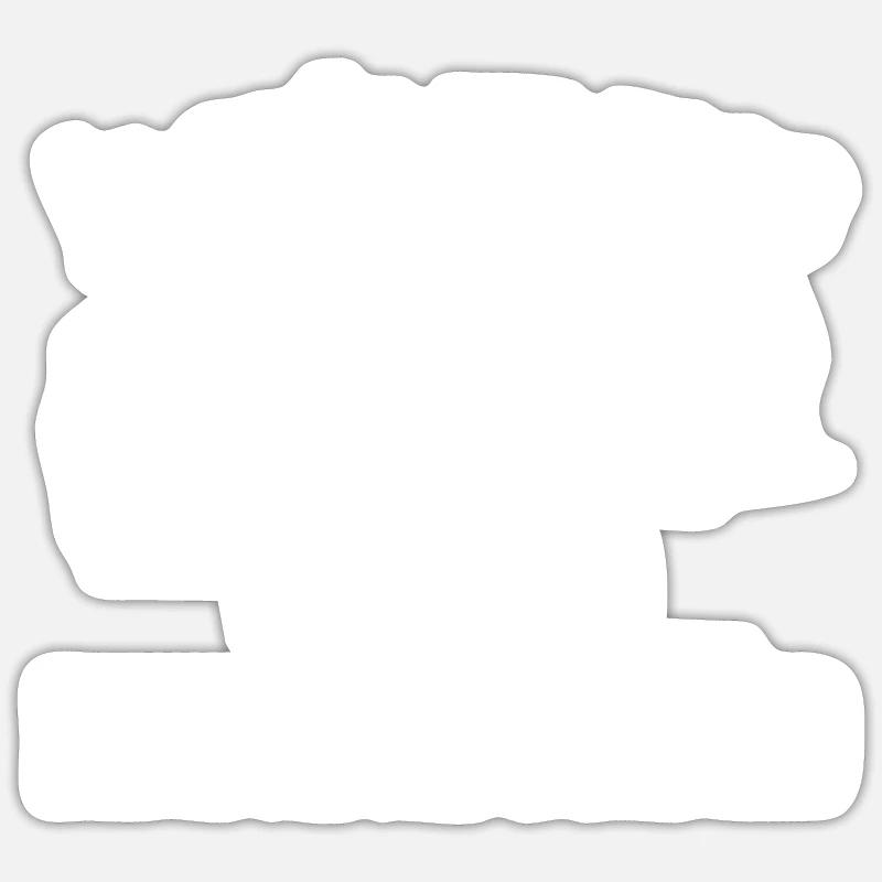 apiculture et apéro - Sticker taille S (10 x 10 cm) - blanc mat
